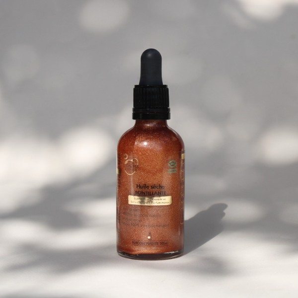 Huile sèche scintillante de la marque Clémence & Vivien
