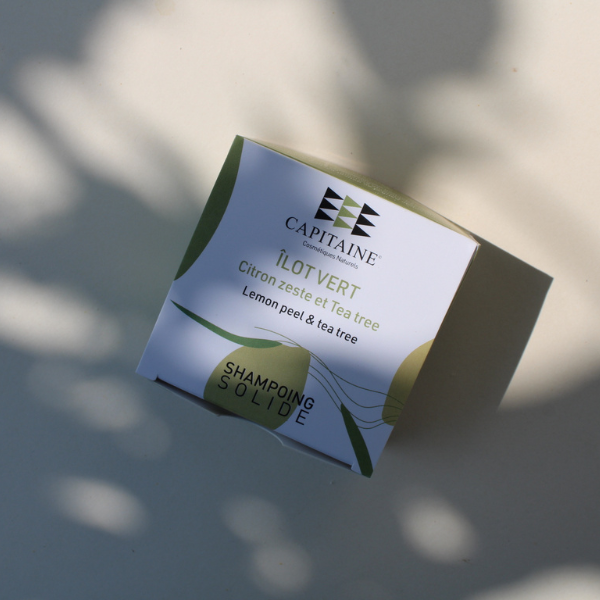 Shampoing solide Citron zeste & Tea Tree - Antipelliculaire - Capitaine Cosmétique - Made In France
