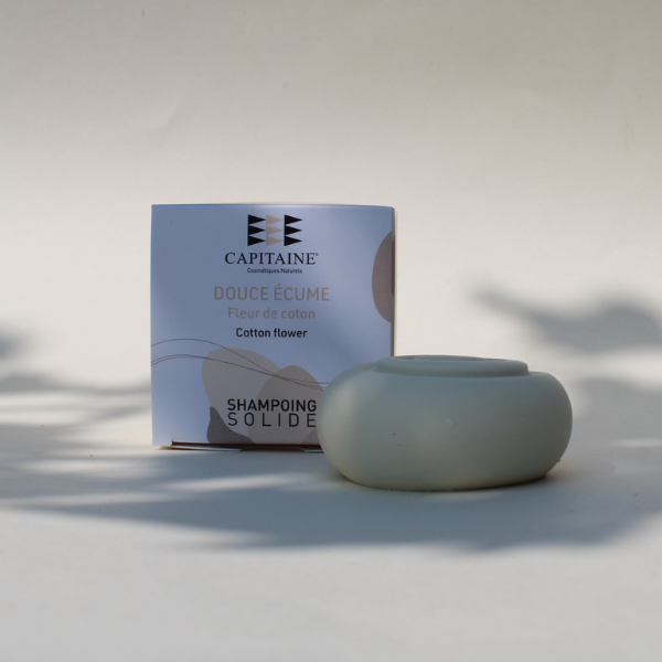 Shampoing solide - Fleur de Coton - Pour toute la famille - Capitaine Cosmétiques - Made In France