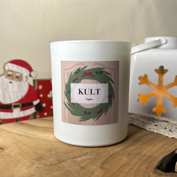 Bougie édition limitée de Noël - senteur Sapin de la marque Kult Collection