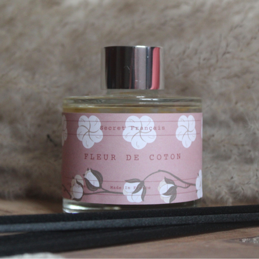 Diffuseur de parfum senteur Fleur de Coton fabriqué à la main en France