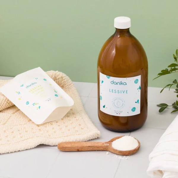Lessive naturelle de la marque Danika fabriqué en France