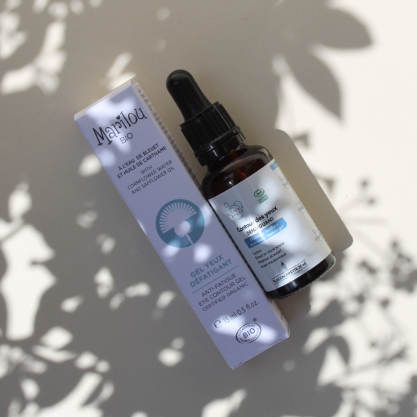 Coffret Yeux comprenant un gel yeux défatigant de chez Marilou Bio et un contour des yeux défatiguant de chez Clémence & Vivien