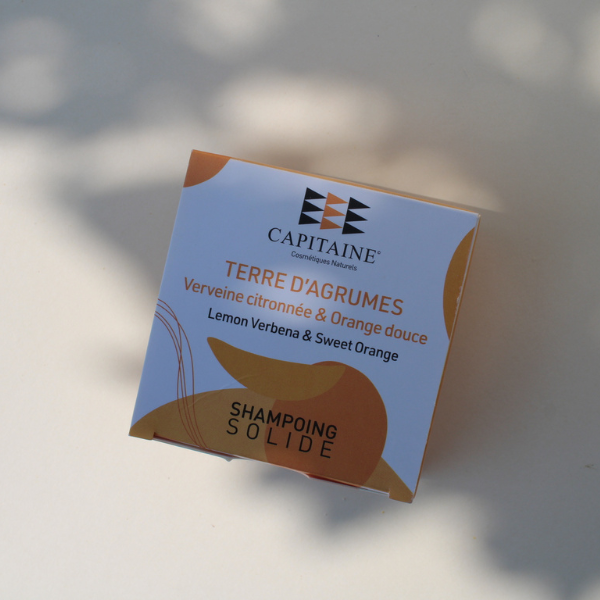 Shampoing solide - Verveine citronnée & Orange douce - Cheveux normaux - Capitaine Cosmétiques - Made In France