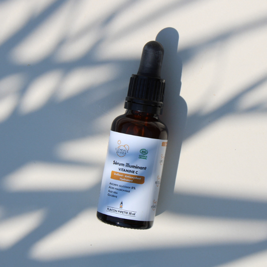 Sérum illuminant Vitamine C + Acide hyaluronique - 100% d'origine naturelle - Made In France - Clémence et Vivien