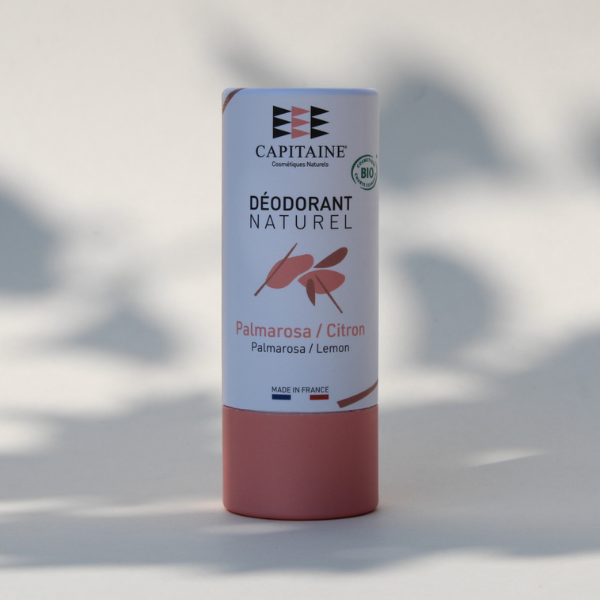 Déodorant naturel solide - Palmarosa / Citron - Capitaine Cosmétiques - Made In France