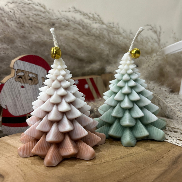 Bougie Sapin de Noel senteur Sapin fabriqué à la main par Launa Bougie