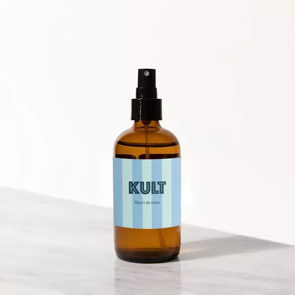 Brume parfumée pour la maison fleur de coton de la marque Kult Collection