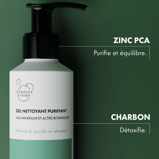Un gel nettoyant qui nettoie et purifie en douceur.