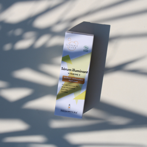 Sérum illuminant Vitamine C + Acide hyaluronique - 100% d'origine naturelle - Made In France - Clémence et Vivien