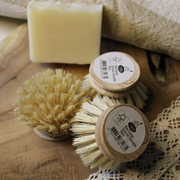 Recharge brosse vaisselle en bois