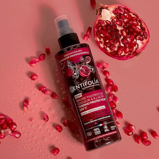 Brume fixatrice de couleur et a l'actif thermo protecteur de la marque Centifolia