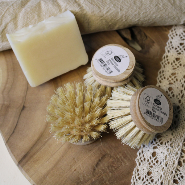 Recharge brosse vaisselle en bois