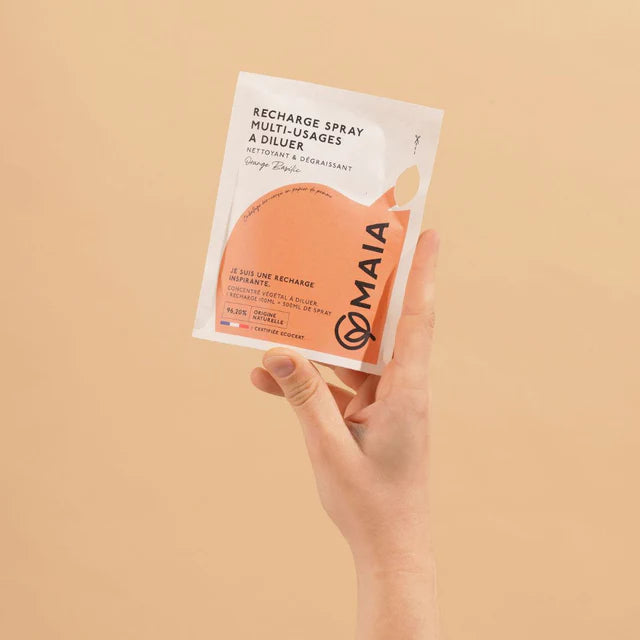 Recharge spray multi-usages à diluer - Orange Basilic de la marque Maia Home