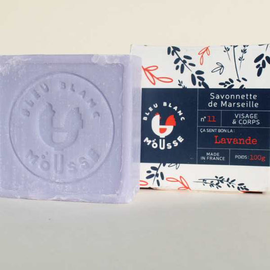 Savon de Marseille à la lavande, fabriqué en France