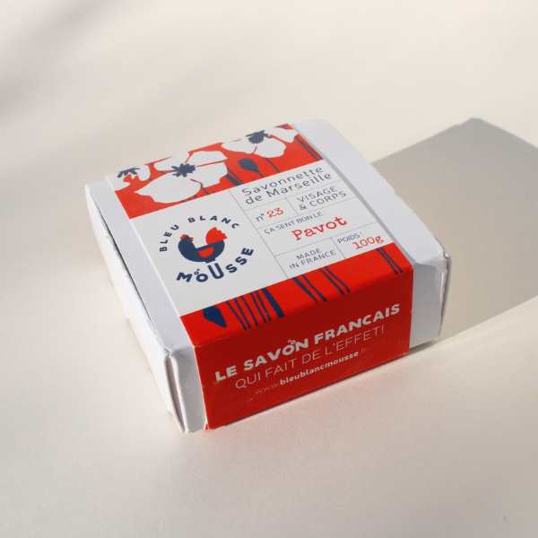 Savon au Pavot, fabriqué en France