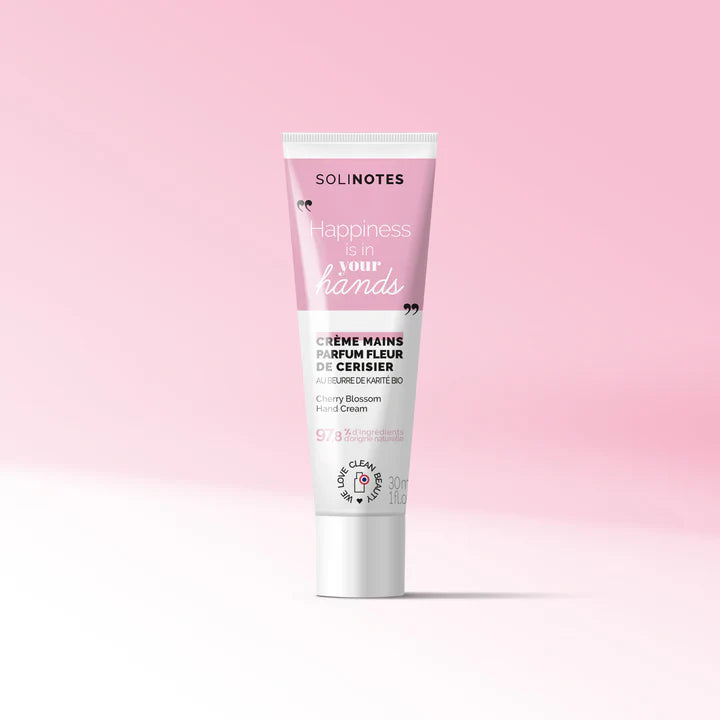 Crème mains parfum fleur de cerisier de la marque Solinotes