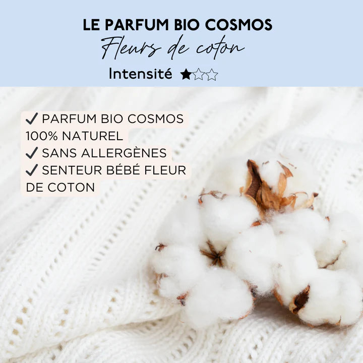 Lessive concentrée pour bébé & peaux sensibles parfum fleur de coton de la marque Maia Home