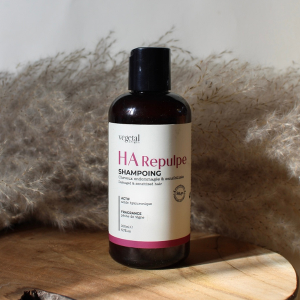 Shampoing HA Repulpe – Cheveux très Sensibilisés POUR LES CHEVEUX ULTRA-SENSIBILISÉS ET/OU CHIMIQUEMENT ENDOMMAGÉS