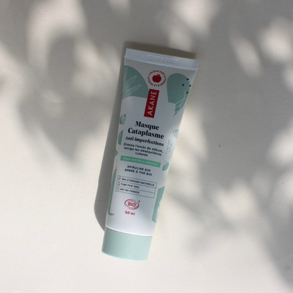 Masque anti imperfections à l'arbre à thé bio de la marque Akane