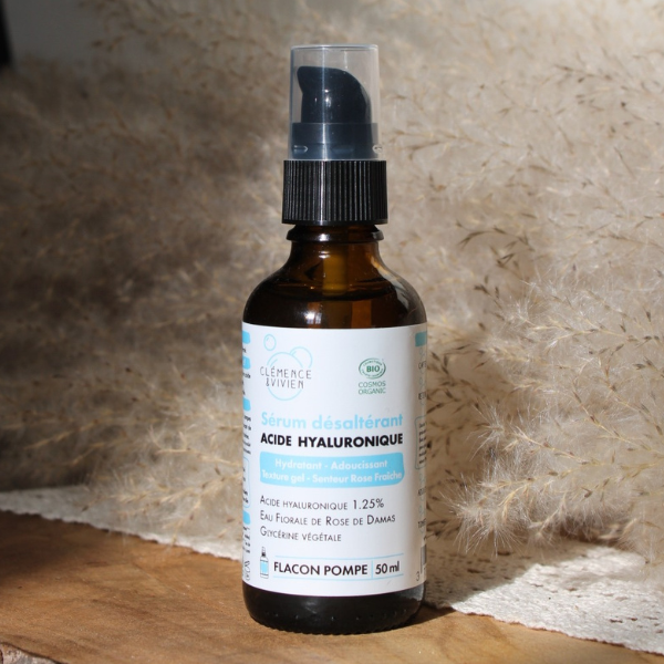 Sérum désaltérant à l'acide hyaluronique de la marque Clémence et Vivien