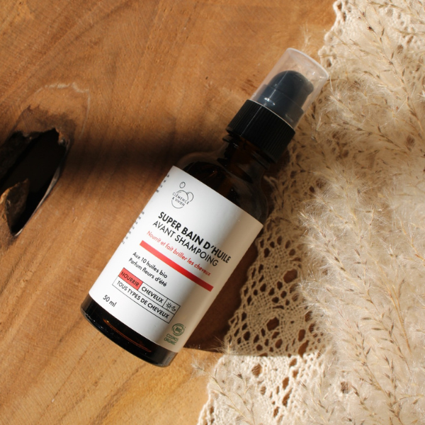 Super bain d'huile avant shampoing parfum fleurs d'été de la marque Clémence et Vivien