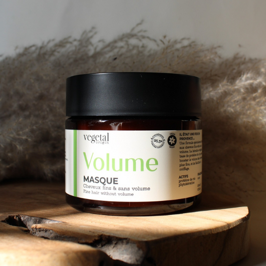 Masque Volume pour les cheveux fins & sans volume de la marque Vegetal Origin