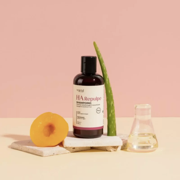 Shampoing HA Repulpe – Cheveux très Sensibilisés POUR LES CHEVEUX ULTRA-SENSIBILISÉS ET/OU CHIMIQUEMENT ENDOMMAGÉS