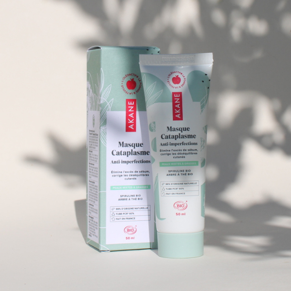 Masque anti imperfections à l'arbre à thé bio de la marque Akane