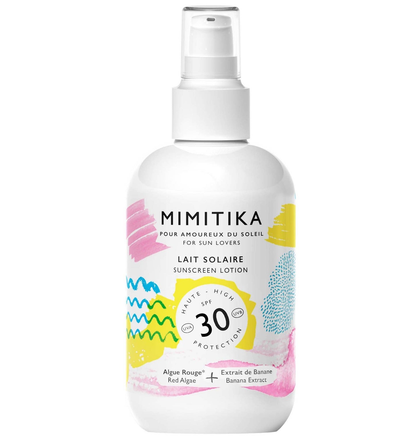 Lait solaire spf30 de la marque Mimitika