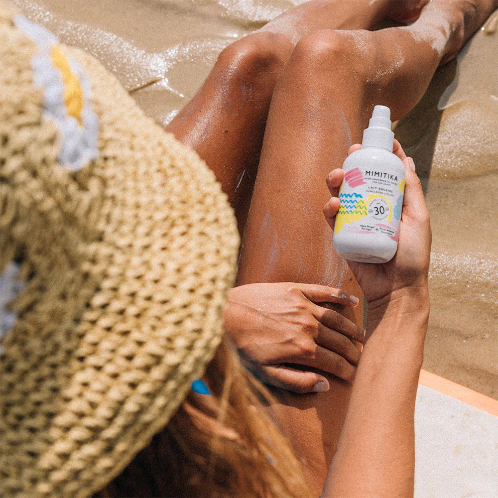 Lait solaire spf30 de la marque Mimitika