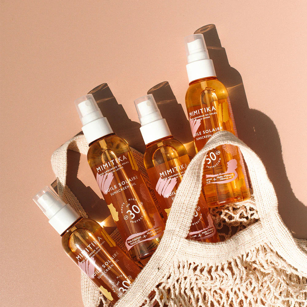 Huile solaire spf50 de la marque Mimitika