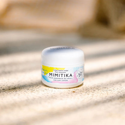 Crème solaire visage spf50 de la marque Mimitika