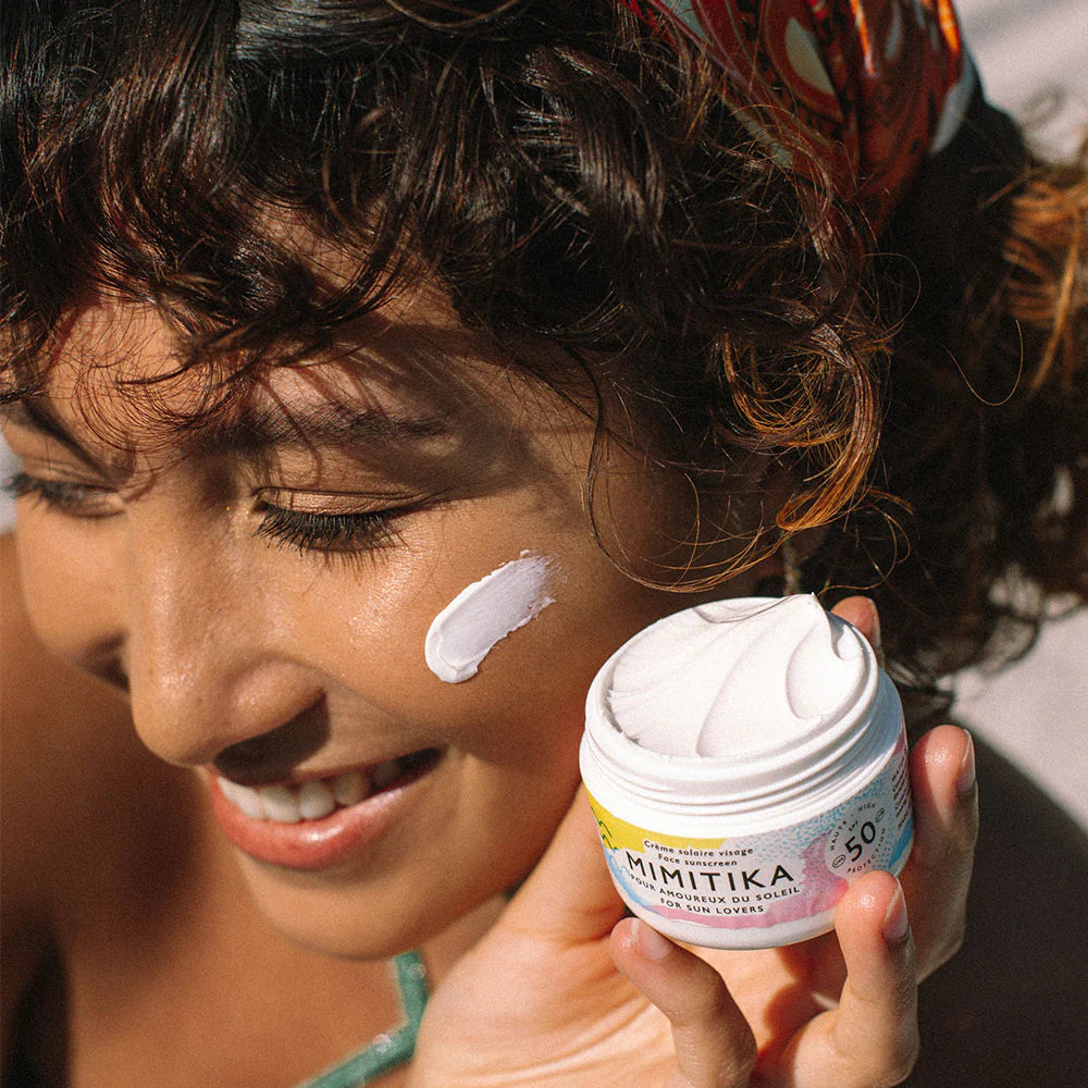 Crème solaire visage spf50 de la marque Mimitika