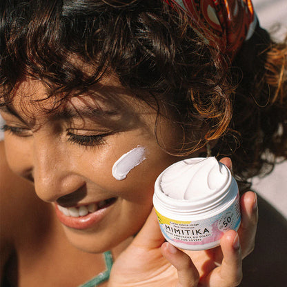 Crème solaire visage spf50 de la marque Mimitika