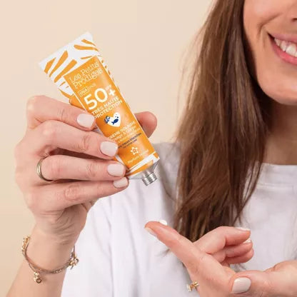 Crème solaire visage & corps spf50 de la marque les petits prodiges