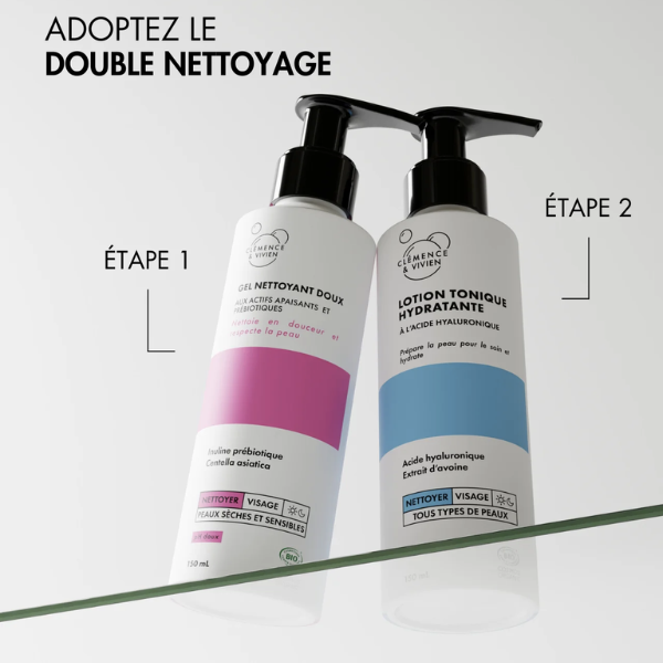 Une lotion tonique hydratante pour une peau douce et lisse. 