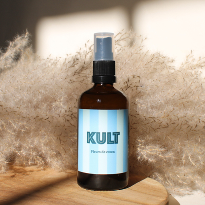 Brume parfumée pour la maison fleur de coton de la marque Kult Collection