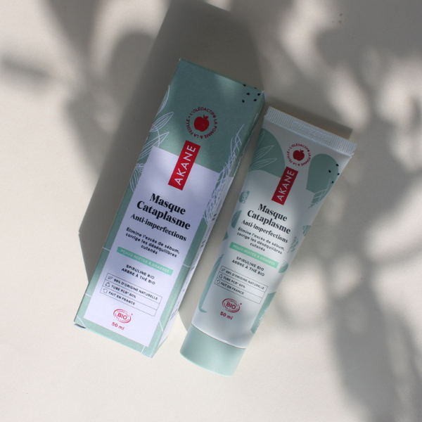 Masque anti imperfections à l'arbre à thé bio de la marque Akane