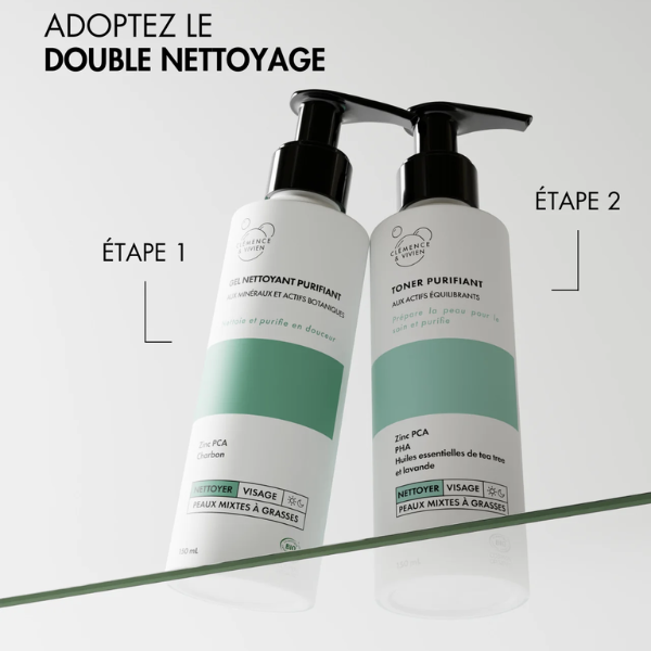 Un toner purifiant pour une peau nette, fraîche et rééquilibrée.