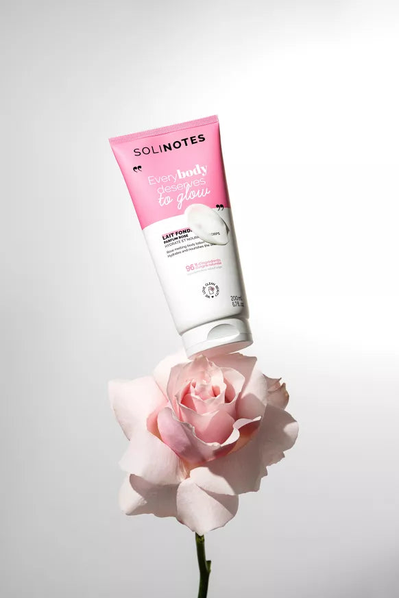 Lait corps à la rose de la marque Solinotes