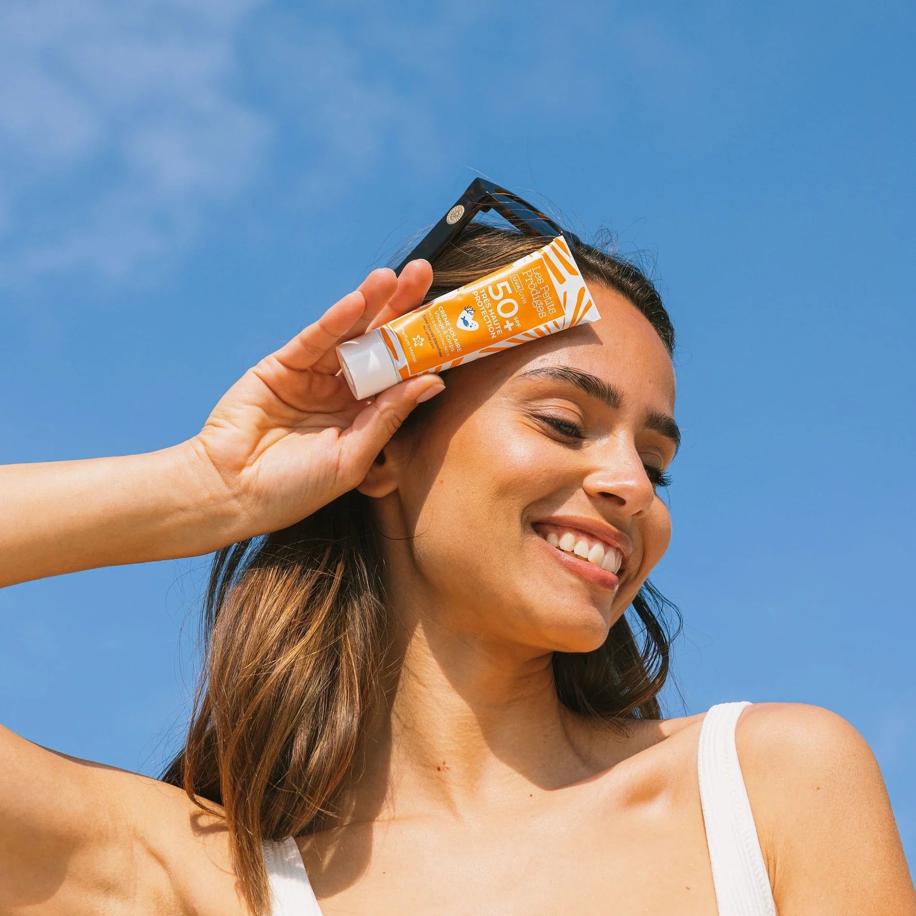 Crème solaire visage & corps spf50 de la marque les petits prodiges