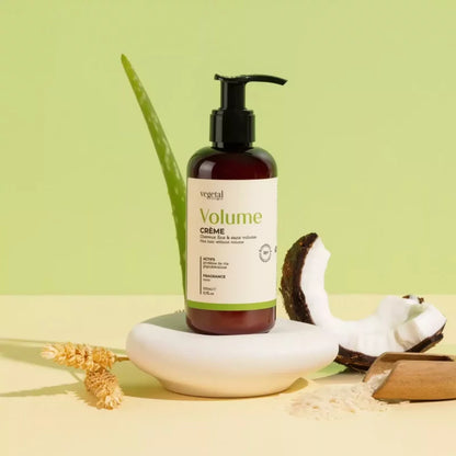 Crème Volume pour les cheveux fins & sans volume de la marque Vegetal Origin