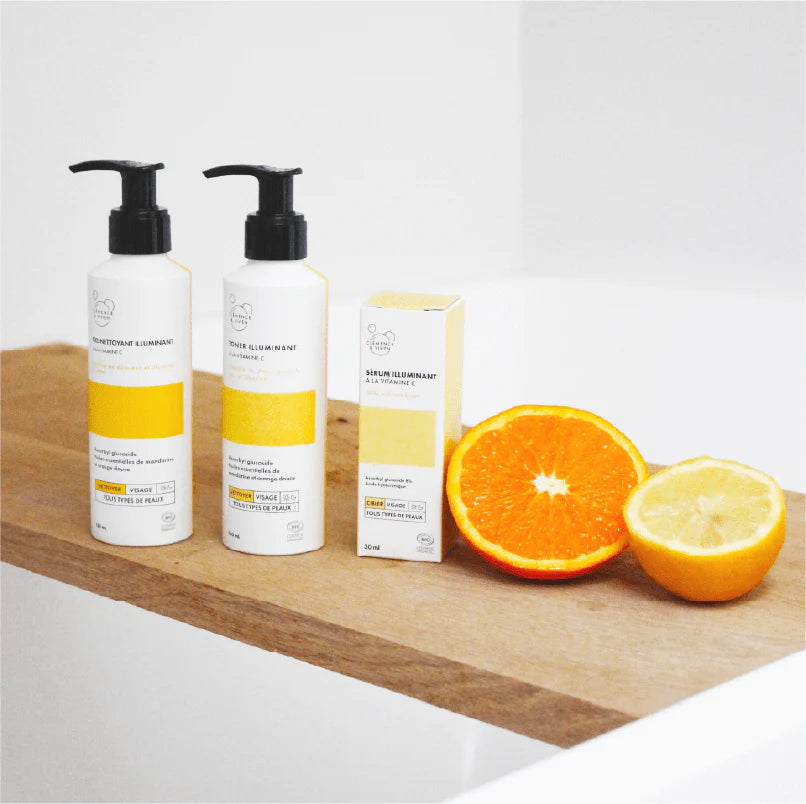 Gel nettoyant illuminant de la marque Clémence & Vivien 