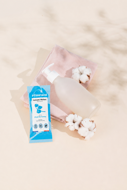 Gel lavant mains fleur de coton poudre à diluer
