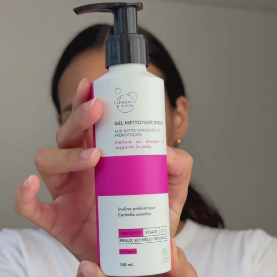 Un gel nettoyant qui nettoie en douceur et respecte les peaux sensibles