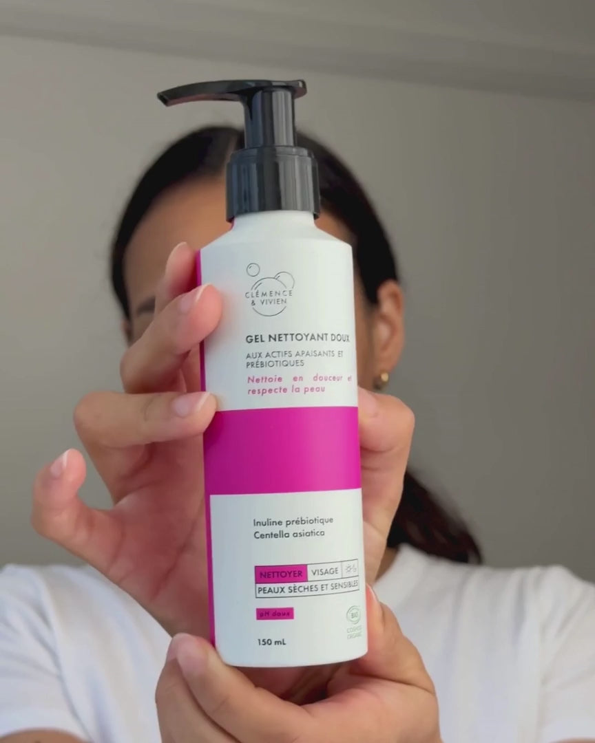 Un gel nettoyant qui nettoie en douceur et respecte les peaux sensibles